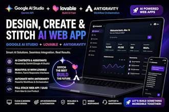 design, create, stitch google ai studio, lovable, antigravity, lovable, web app