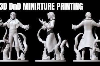 do 3d sculpting for 3d printing miniature and dnd character design
