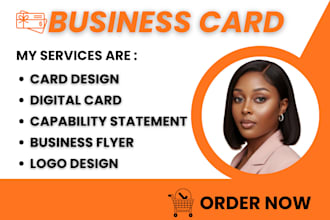 design modern, clean, and professional business cards