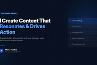write SEO blog posts and conversion focused articles