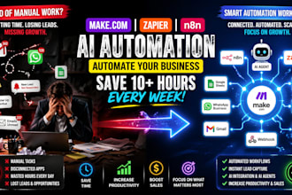 build make com ai automation zapier n8n workflows to automate your business