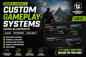 create custom unreal engine gameplay systems using blueprints ue5
