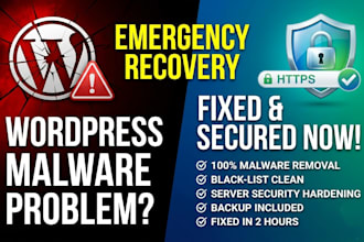 do wordpress malware removal, fix hacked site and secure website