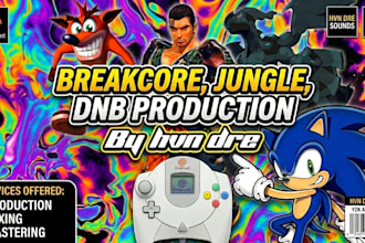 produce a jungle breakcore liquid dnb track for you