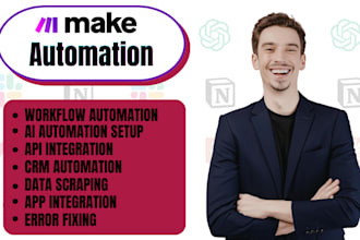 build make com automation workflow API integration CRM and zapier migration
