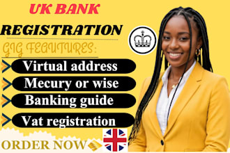 set up uk bank account, wise, mercury, business and personal accounts