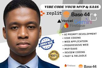 build lovable ai replit vibe coding website next js supabase react node base 44