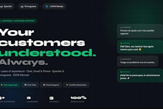 provide bilingual customer support in spanish and portuguese