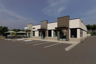 remodel commercial building,shopping mall exterior,retail interior design,render