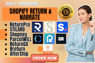 do shopify return and narrate returnpro stilaro shopney parcewill returngo