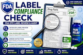 audit your product label based on fda otc requirements