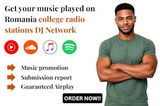do music promotion for 30 days to top romania college radio stations
