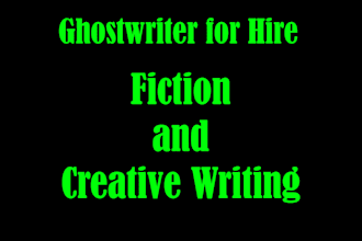 ghostwrite your fiction story, chapter, or short story