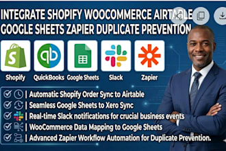 integrate shopify woocommerce airtable google sheets zapier duplicate prevention
