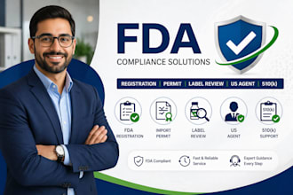 review food product import permit fda registration label review us agent 510k