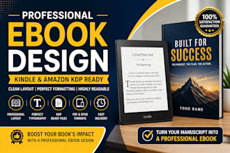 design professional ebook, kindle ebook formatting and ebook layout design