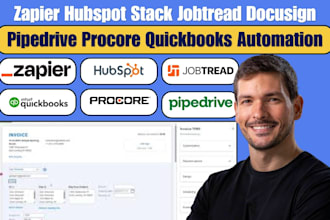 zapier hubspot stack jobtread docusign pipedrive procore quickbooks automation