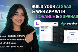 build ai website saas mvp or app using lovable replit base44 and supabase