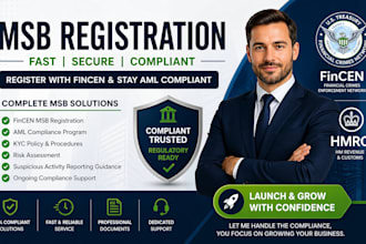 do msb registration, aml compliance setup for UK, canada fintech