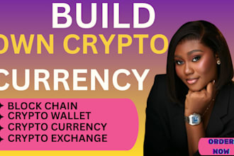 create crypto coin or token with blockchain, smart contract and deployment