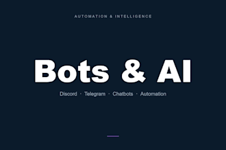 build a custom bot or ai automation system