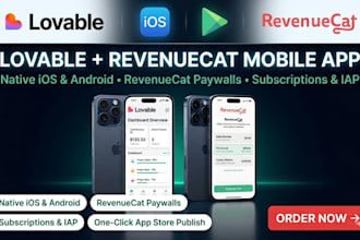 codex lovable ios android app revenuecat payment replit web app to mobile app
