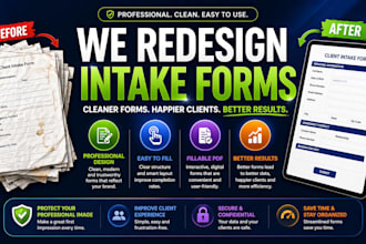redesign your forms into clean, professional, printable plus digital formats
