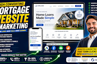 design fully functional mortgage website home loan landing page mortgage leads