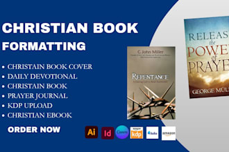 edit, format christian ebook daily devotional prayer journal amazon kdp upload