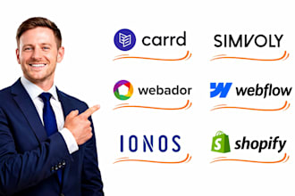 design carrd simvoly webador webflow website funnels landing page website design