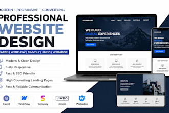 build carrd simvoly webador jimdo landing page simvoly website design redesign