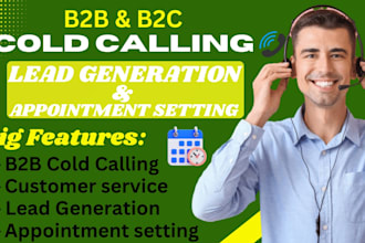do professional b2b cold calling and appointment settinng