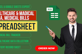 build healthcare spreadsheet, collect healthcare data, medical bill track excel