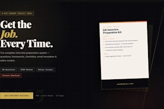 give you the ultimate job interview preparation kit