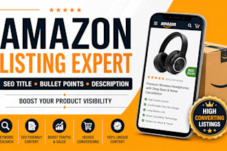 high converting amazon listing, product title, bullet points and description