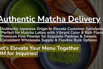 source high quality matcha from japan for your cafe or brand