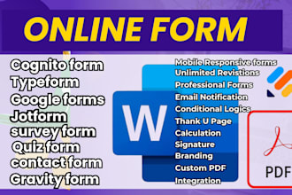 create jotform, google form, cognito form, online form, surveys form zoho form