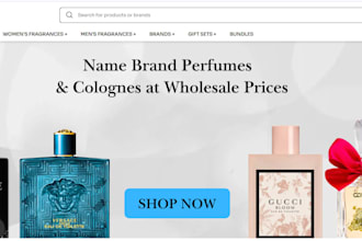 design perfume shopify store perfume website, fragrance store, cologne store