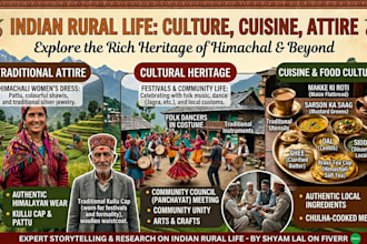 write about indian village life and culture
