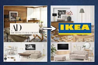 create interior design with ikea products