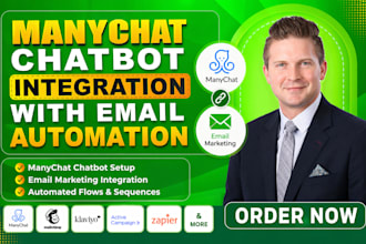 integrate manychat chatbot with email marketing automation