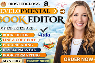 ghostwriting and developmental edit copy line plotting editing