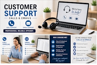 handle customer emails and calls professionally