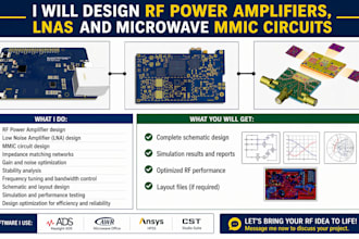 design rf power amplifiers, lnas and microwave mmic circuits