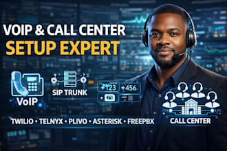 setup call centre 3cx asterisk freepbx vicidial siptrunk did outbound in twilio