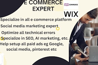 be your social media marketing expert and ecommerce specialist for your store