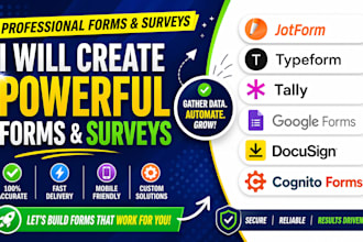 create jotform, typeform, google forms, tally form docusign, cognito forms,
