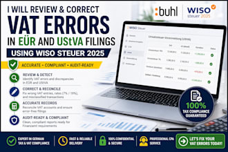 review and correct vat errors in eÜr and ustva filings using wiso steuer
