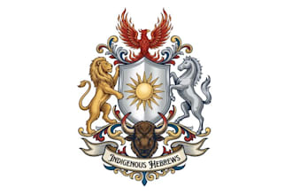 design family crest logo