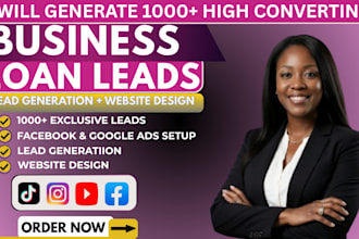 business loan leads financial leads loan leads facbeook ads google ads video ads